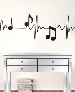 Black Metal Sound Wave Wall Décor