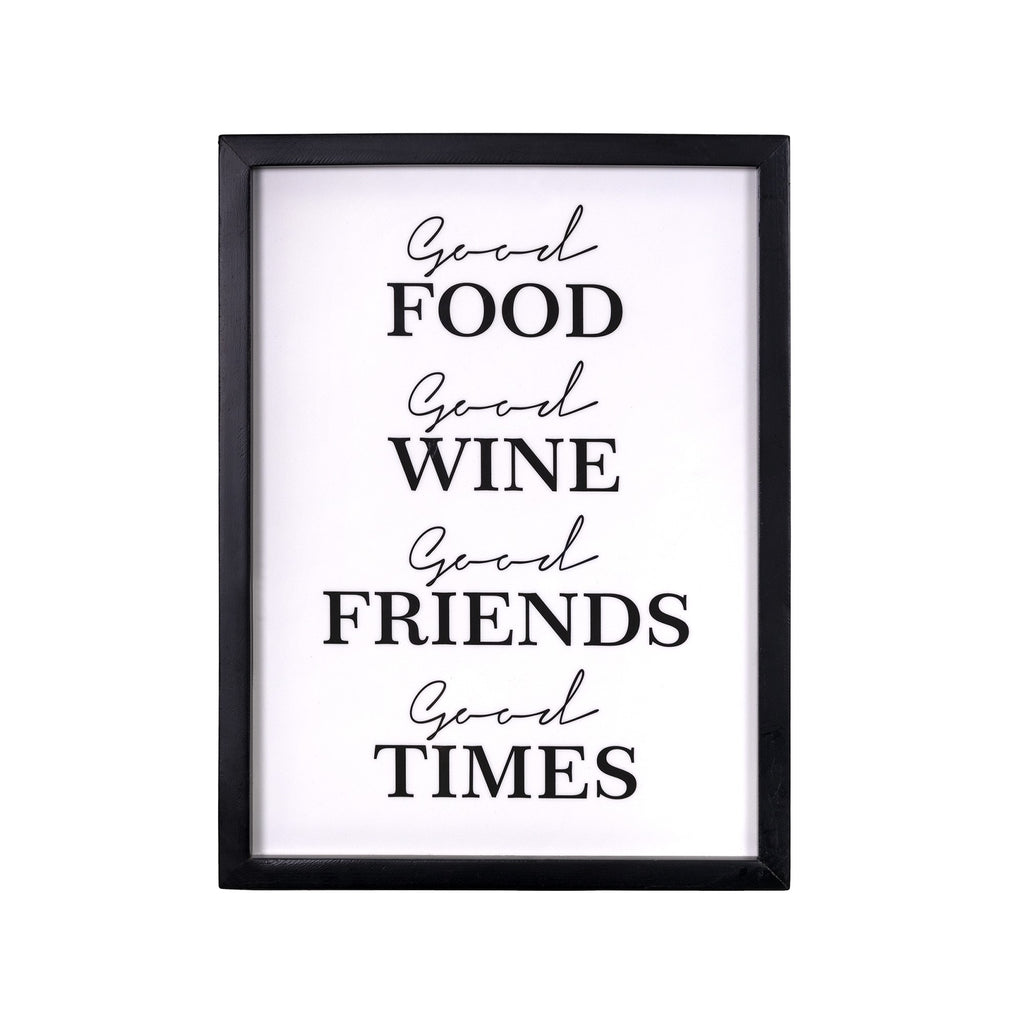 Good Food Good Times Framed Wall Art - 99fab 