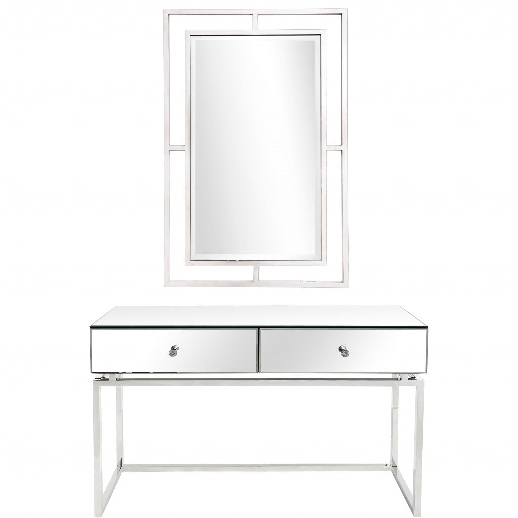 Silver Chic Mirror and Console Table - 99fab 