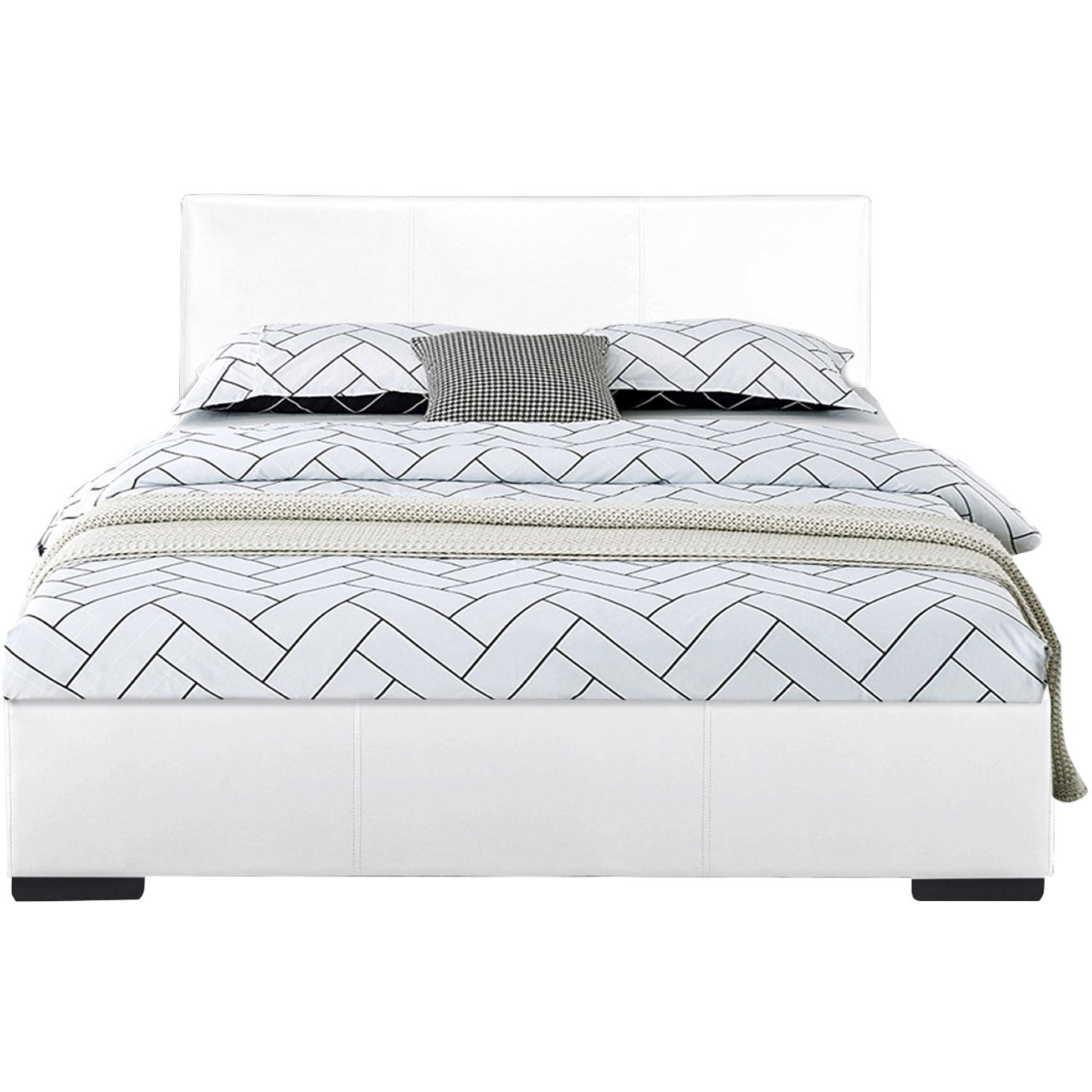 White Platform Twin Bed