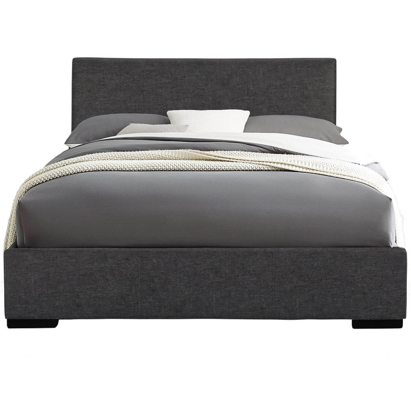 Grey Platform Twin Bed