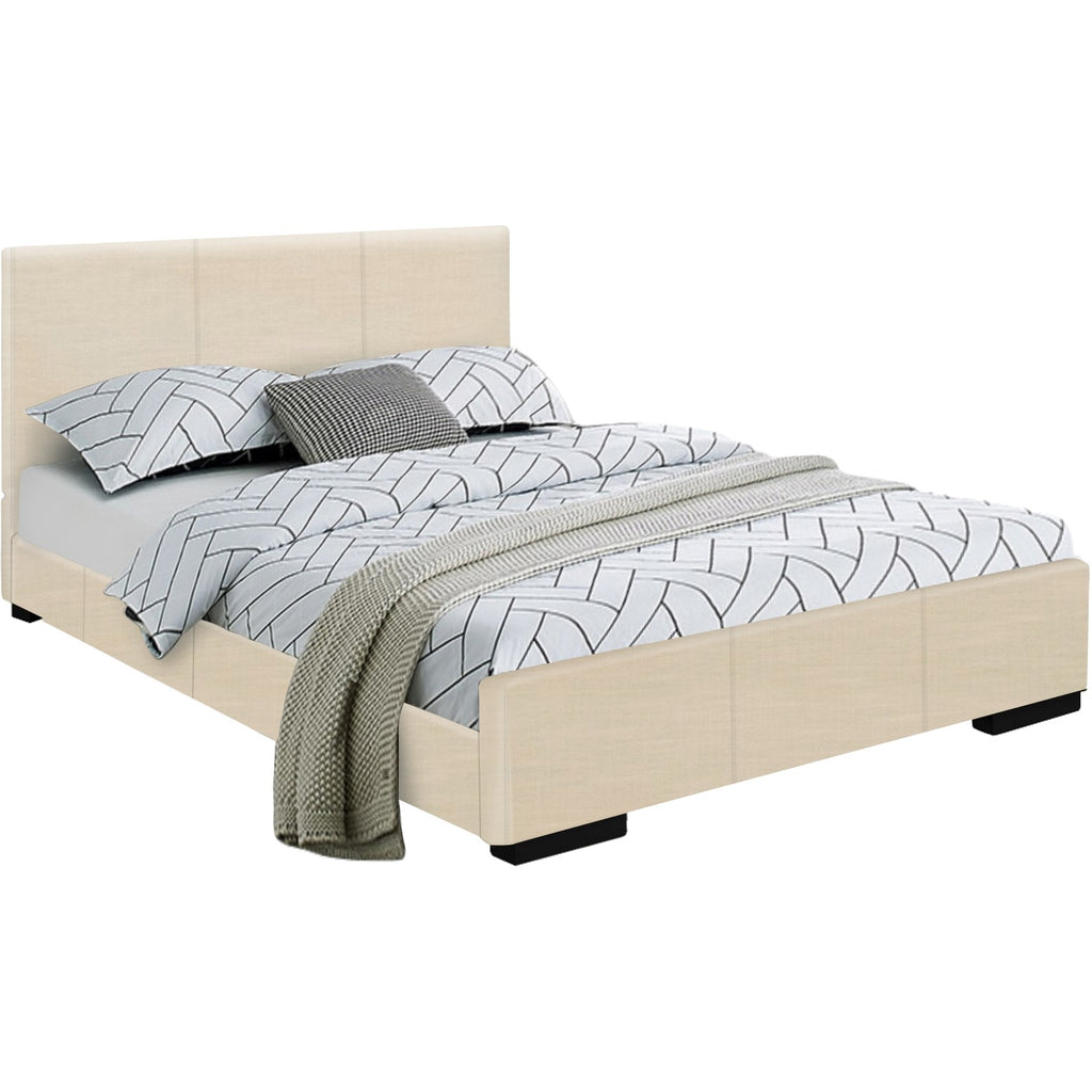 Beige Platform Twin Bed - 99fab 