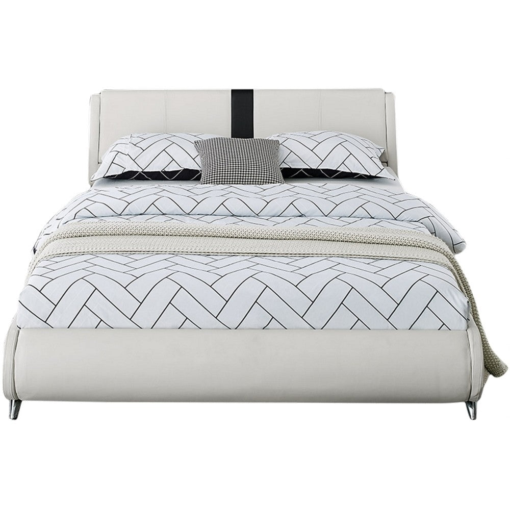 White Platform Queen Bed - 99fab 