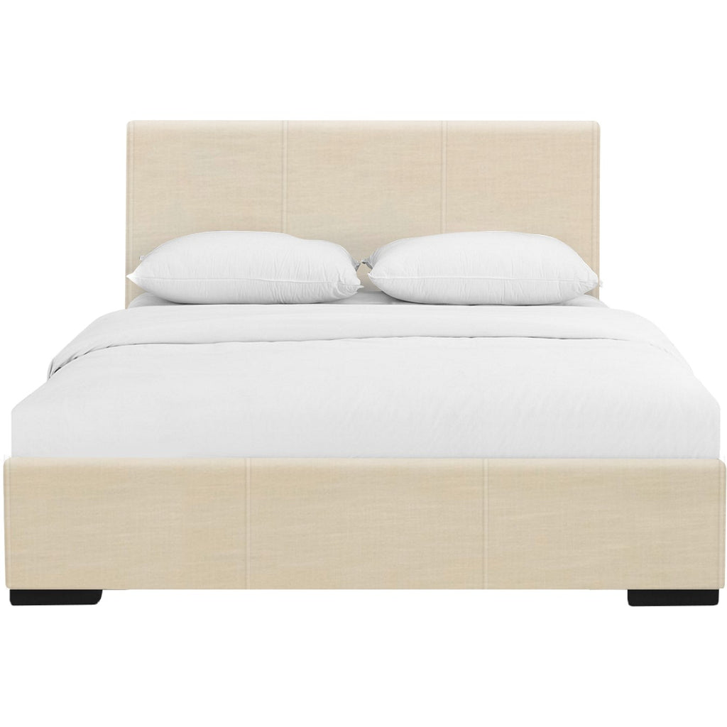 Beige Upholstered Twin Platform Bed - 99fab 