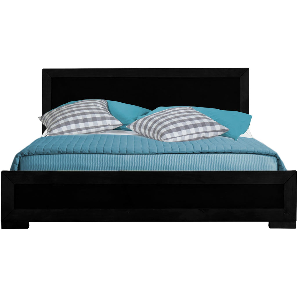 Black Wood Full Platform Bed - 99fab 