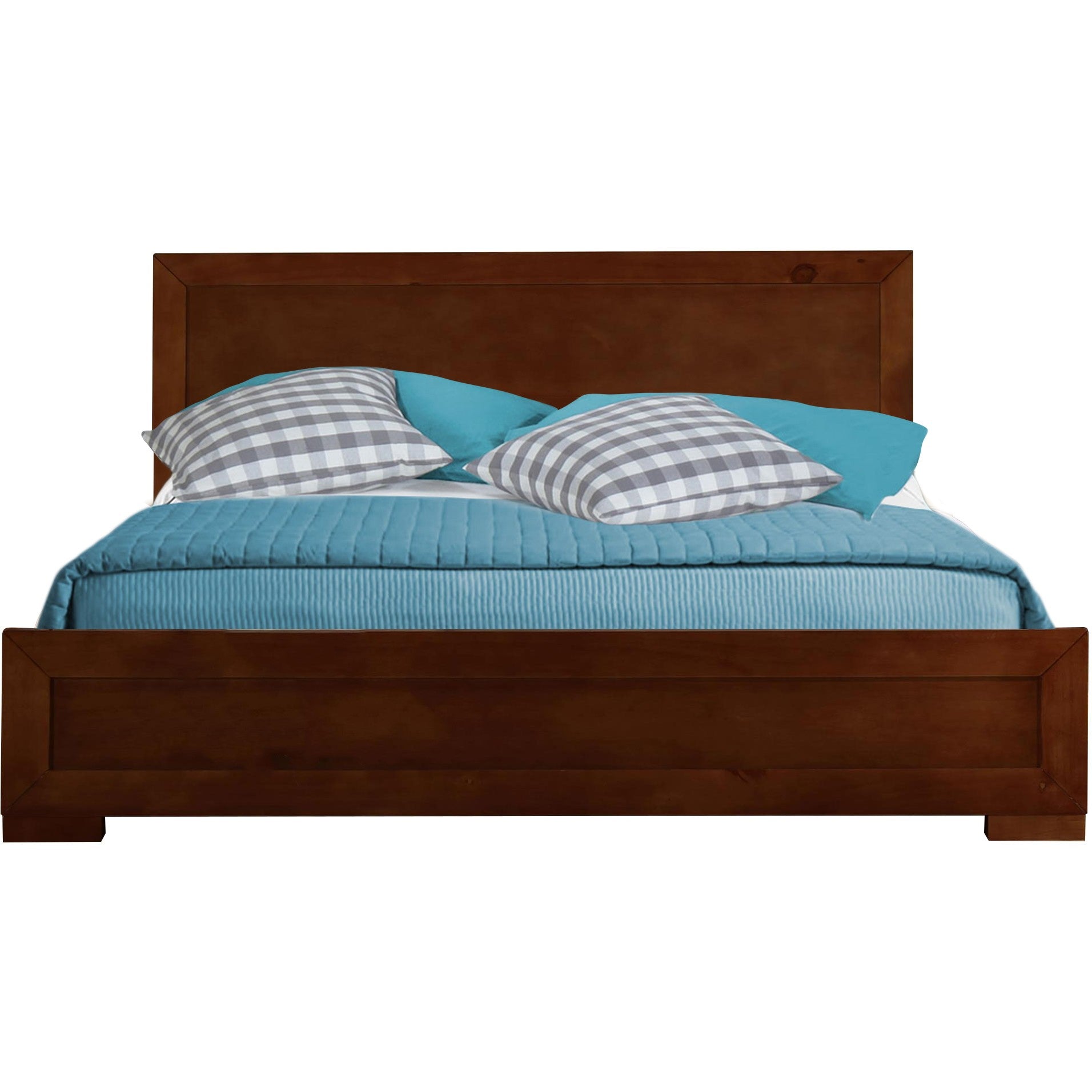 Walnut Wood Twin Platform Bed