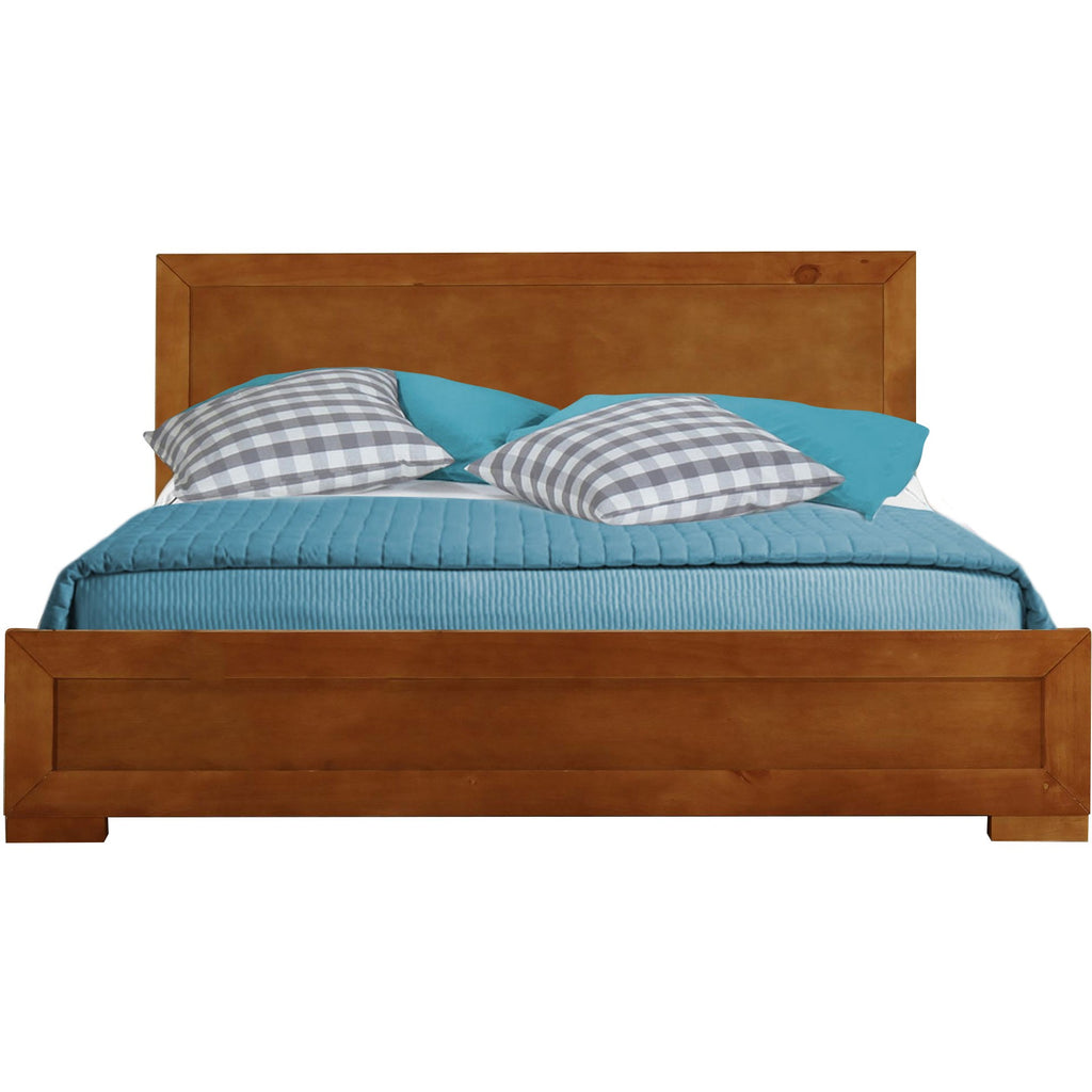 Oak Wood Queen Platform Bed - 99fab 