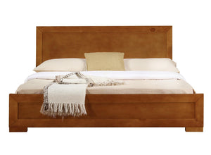 Oak Wood Full Platform Bed