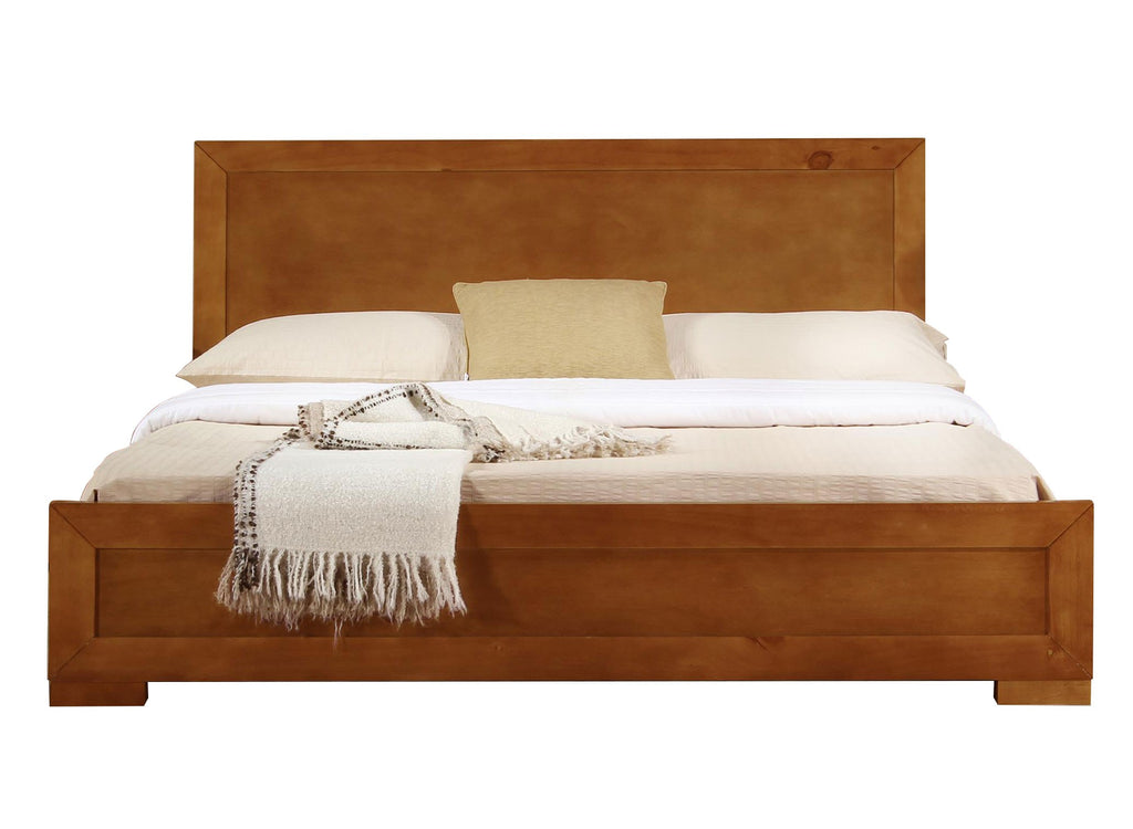 Oak Wood Queen Platform Bed - 99fab 