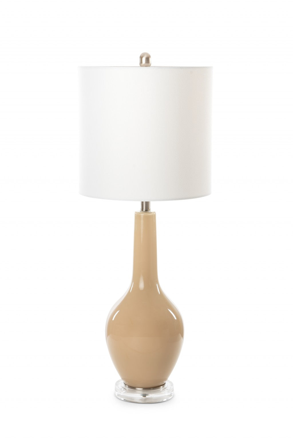 Set of 2 Beige Modern Acrylic Table Lamps - 99fab 