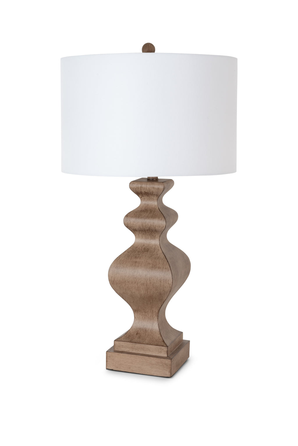 Set of 2 Soft Brown Curvy Table Lamps - 99fab 