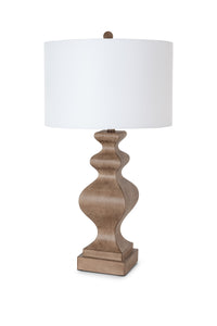 Set of 2 Soft Brown Curvy Table Lamps