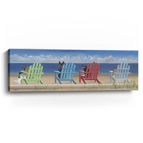 Dogs At The Beach Unframed Print Wall Art - 99fab 