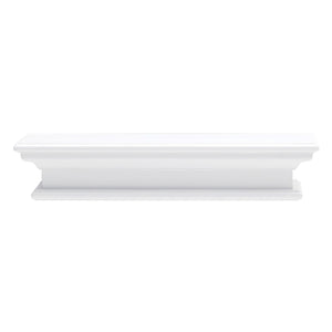 23" Classic White Floating Wall Shelf