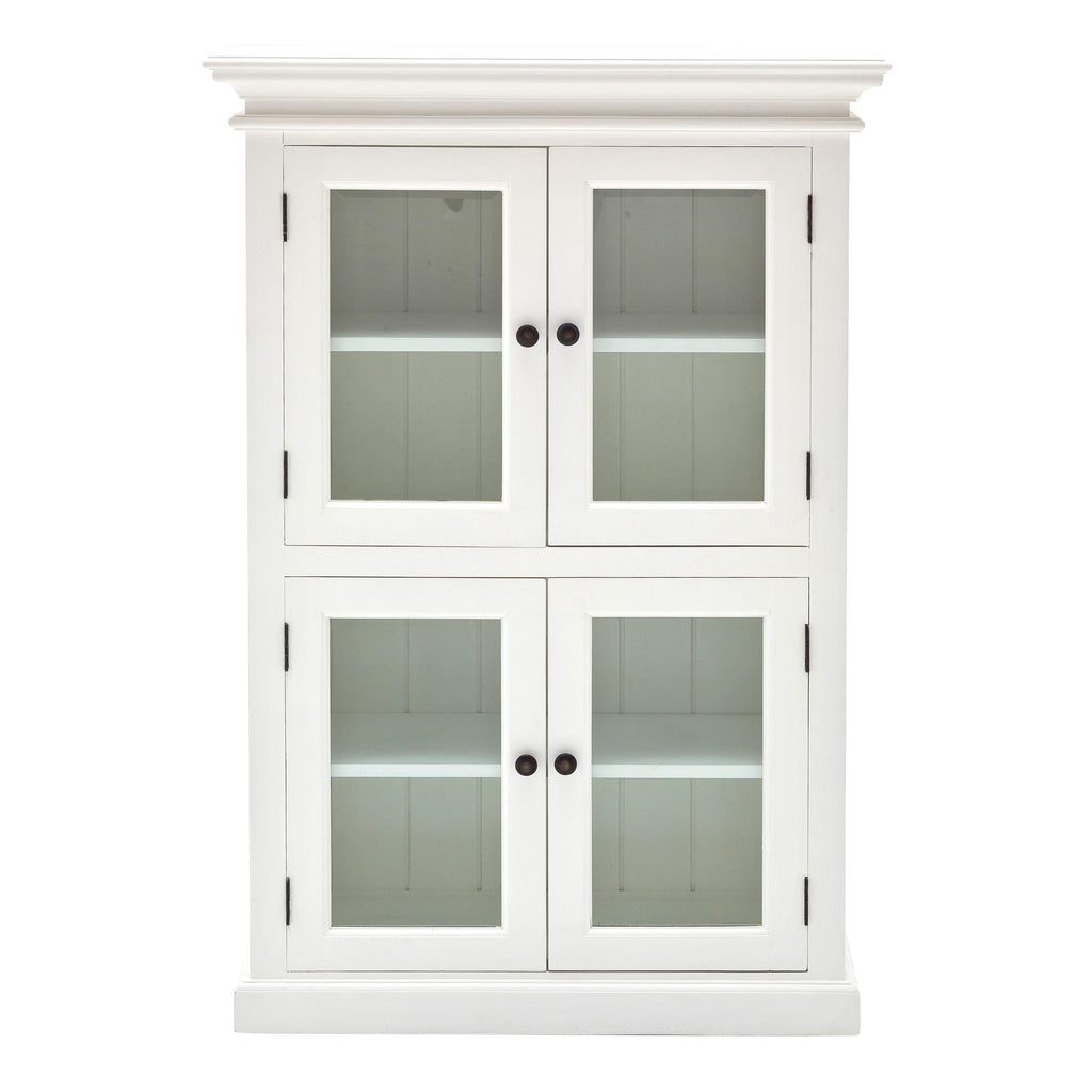 Classic White Two Level Storage Cabinet - 99fab 