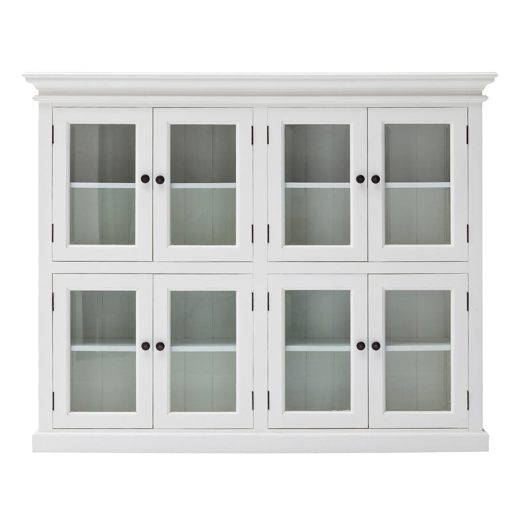 Classic White Two Level Mega Storage Cabinet - 99fab 
