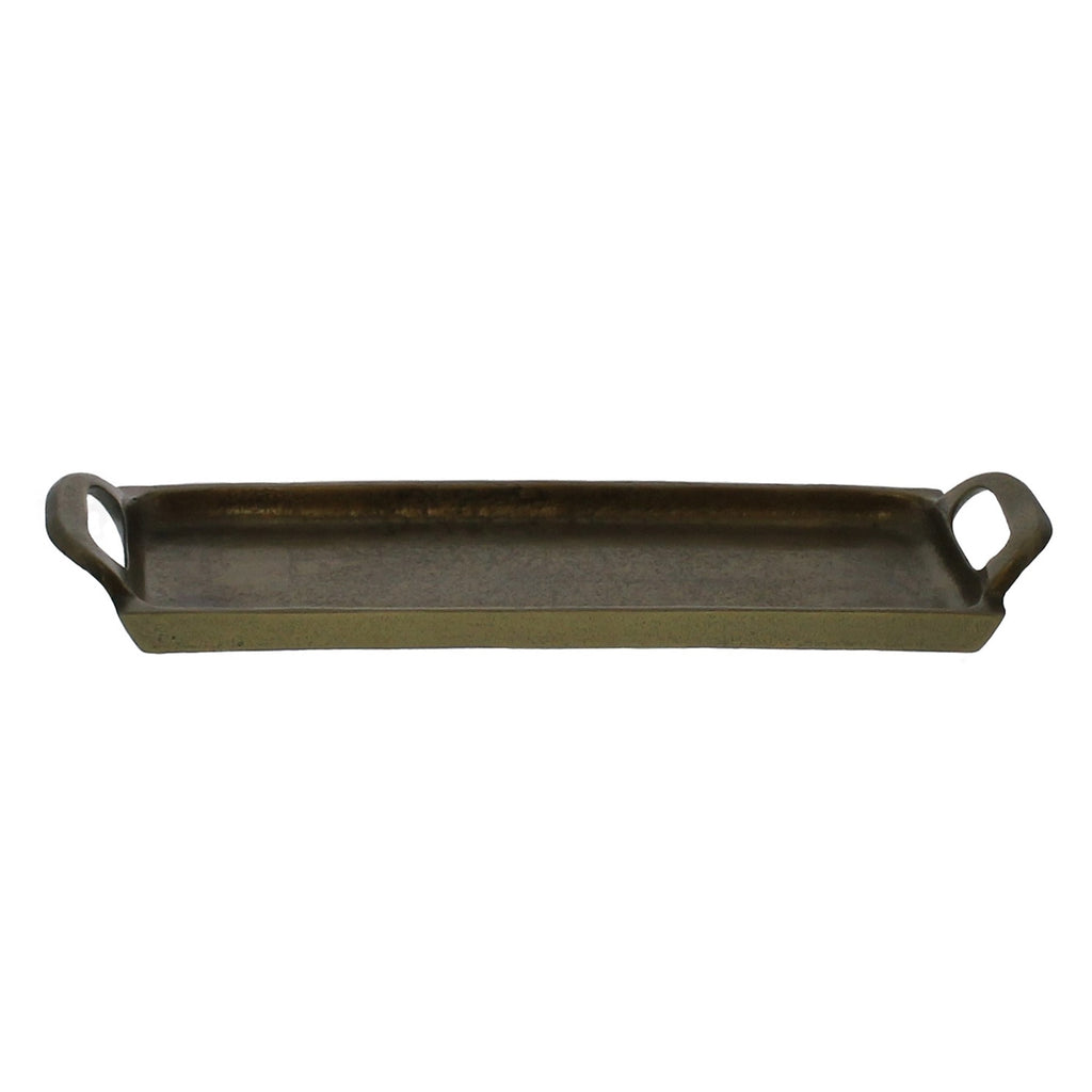 Petite Bronze Narrow Rectangular Tray - 99fab 