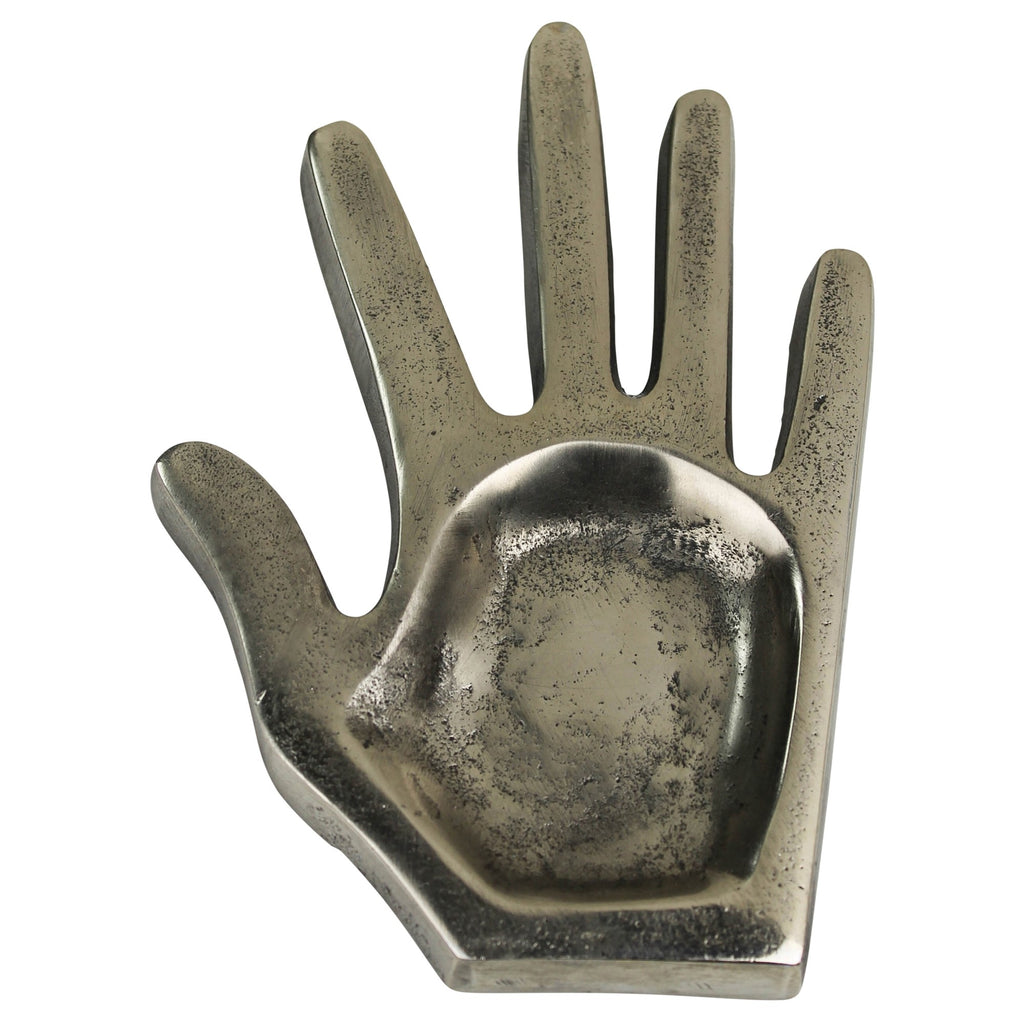 Silver Hand Shaped Tray - 99fab 