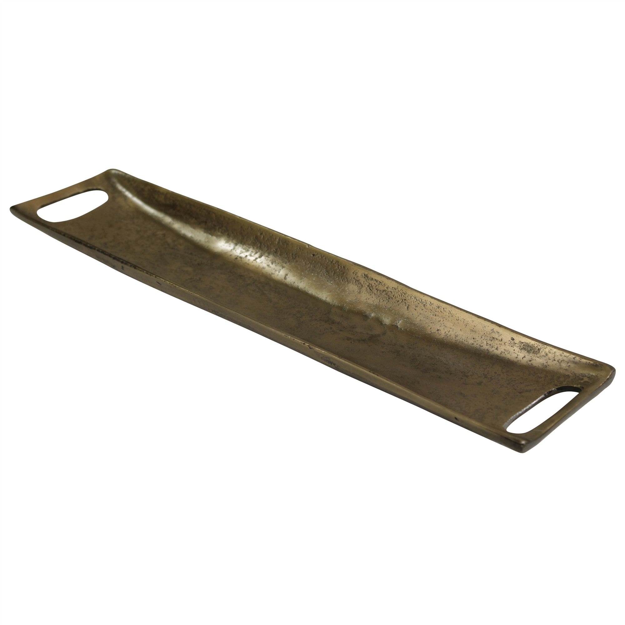 Jumbo Gold Metal Boat Shaped Tray