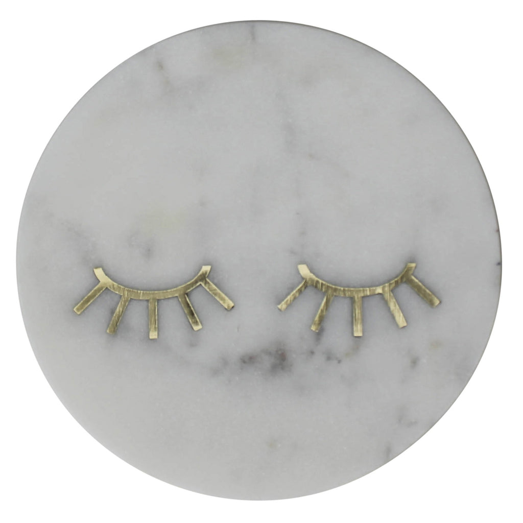 Lashes Inlay Marble Serving Tray - 99fab 