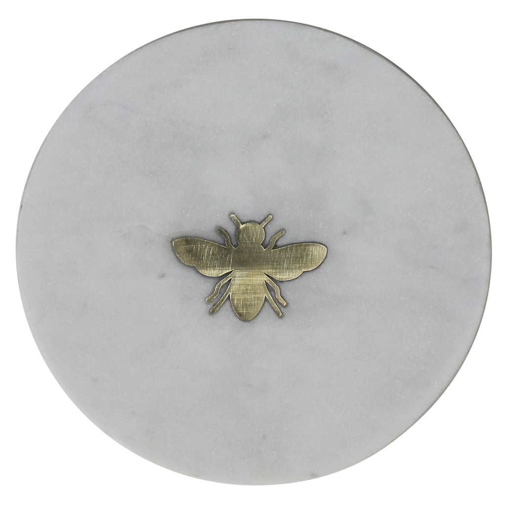 Bumble Bee Inlay Marble Serving Tray - 99fab 