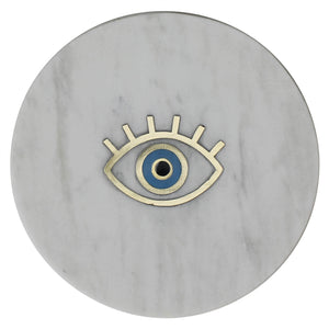 Eye Inlay Marble Serving Tray