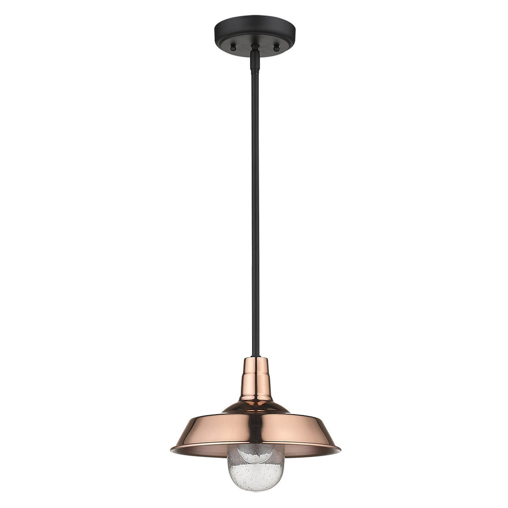 Shiny Copper Shallow Plate Adjustable Pendant Light - 99fab 