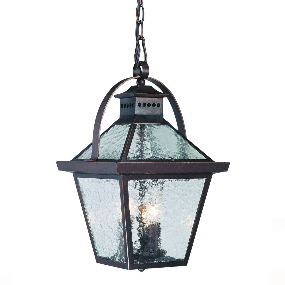 Bay Street 3-Light Architectural Bronze Hanging Light - 99fab 