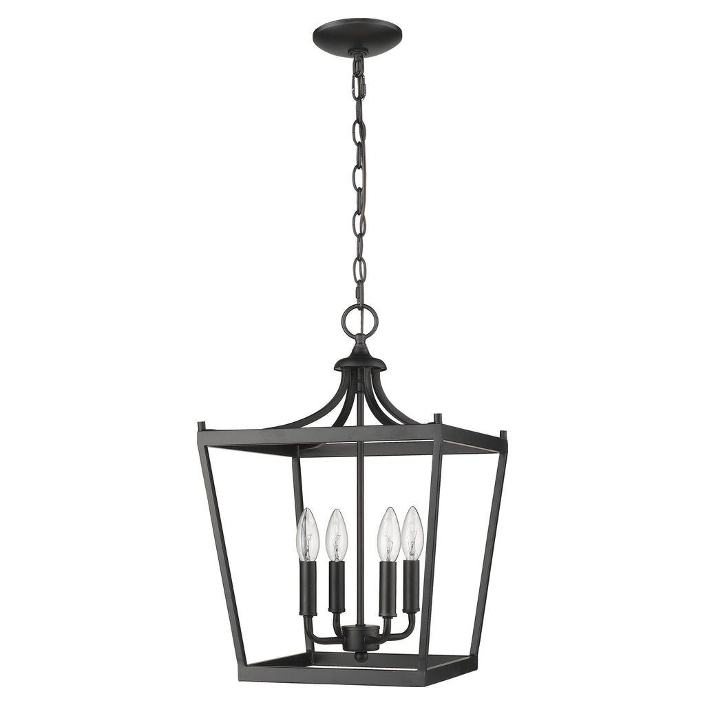 Kennedy 4-Light Matte Black Pendant - 99fab 