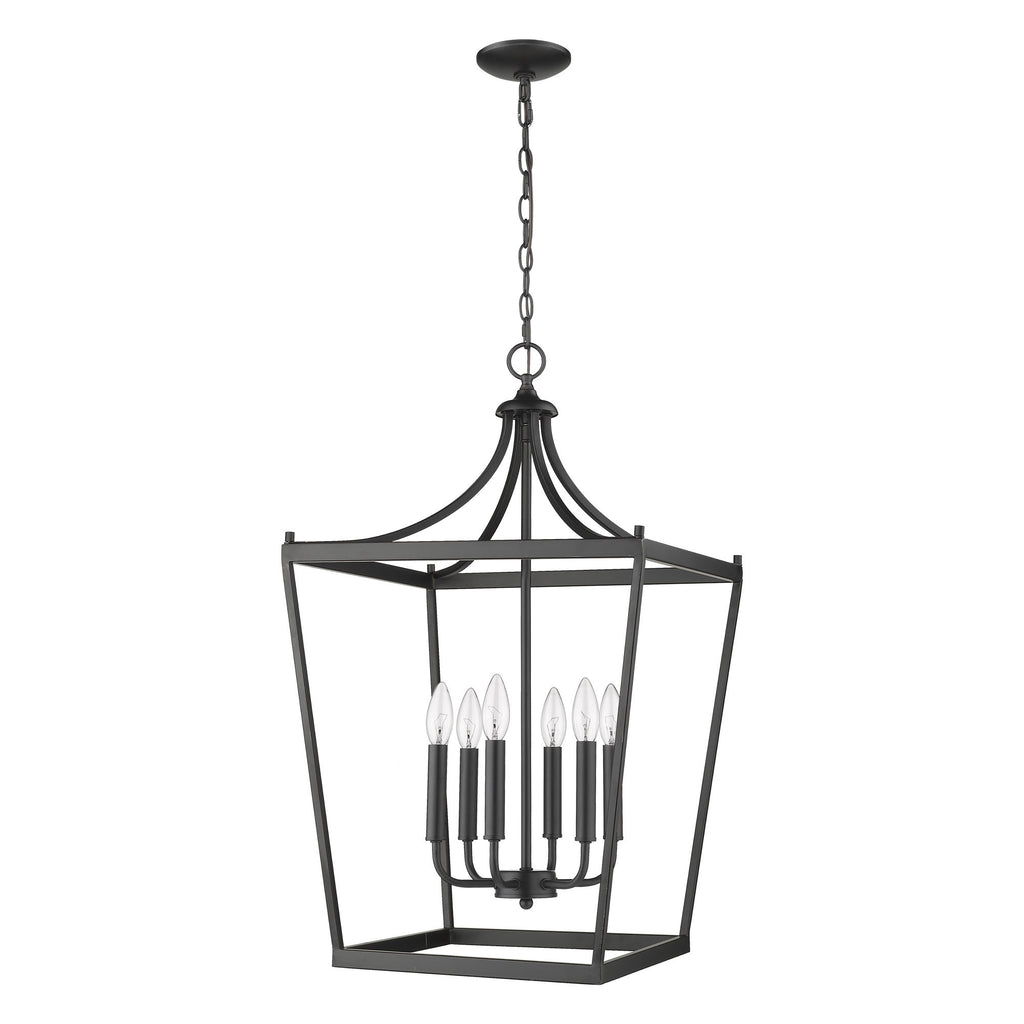 Kennedy 6-Light Matte Black Pendant - 99fab 