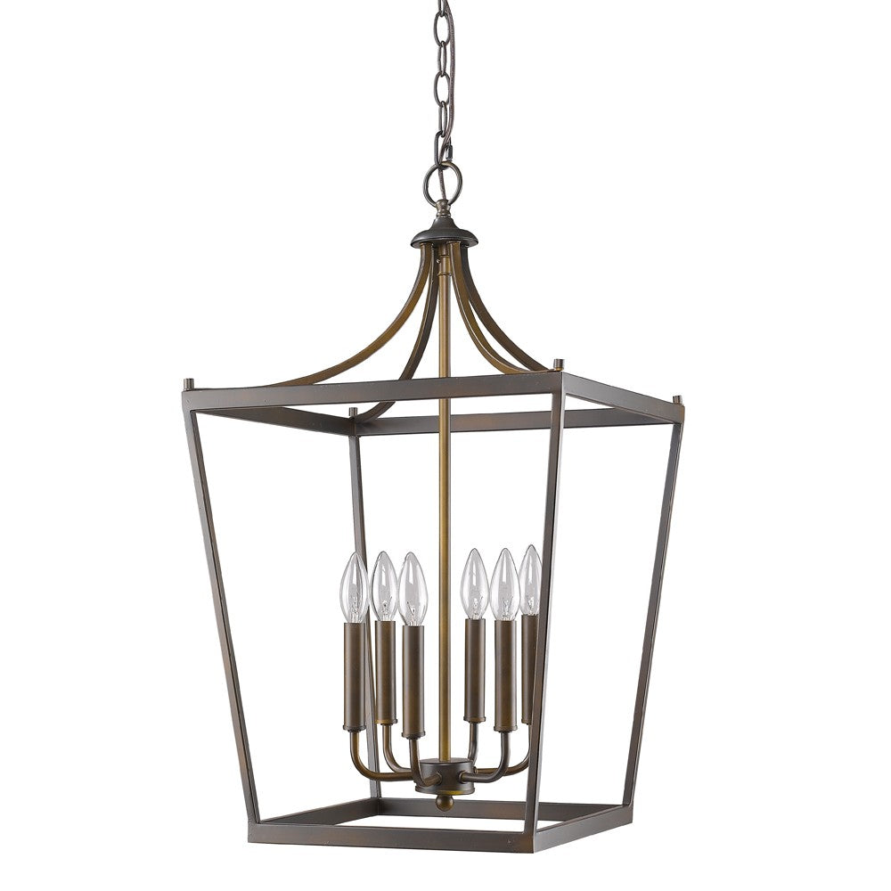 Kennedy 6-Light Oil-Rubbed Bronze Foyer Pendant - 99fab 