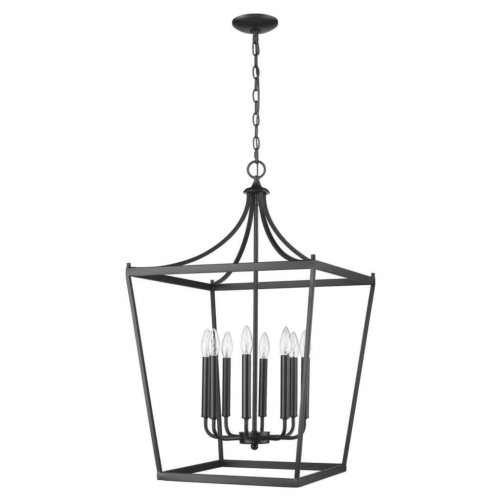 Kennedy 8-Light Matte Black Pendant - 99fab 