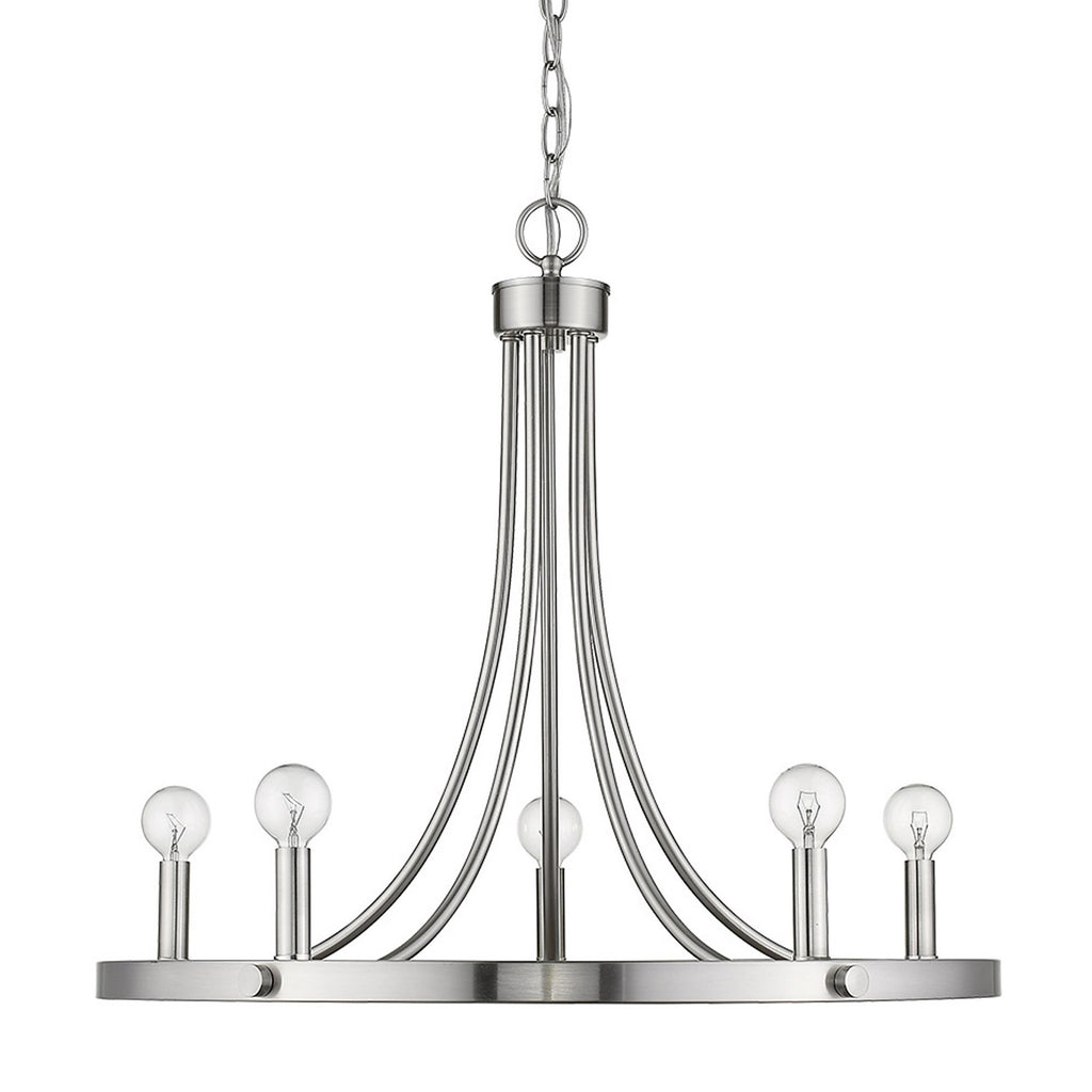 Sawyer 5-Light Satin Nickel Chandelier - 99fab 