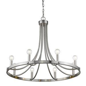 Sawyer 8-Light Satin Nickel Chandelier