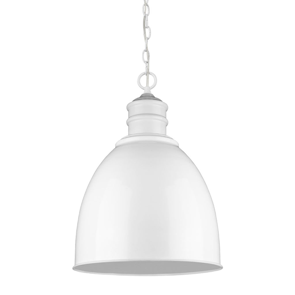 Colby 1-Light White Pendant - 99fab 