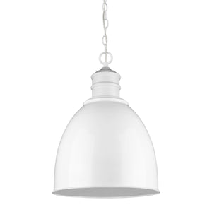 Colby 1-Light White Pendant