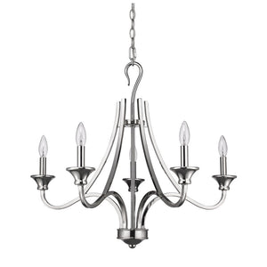 Michelle 5-Light Polished Nickel Chandelier