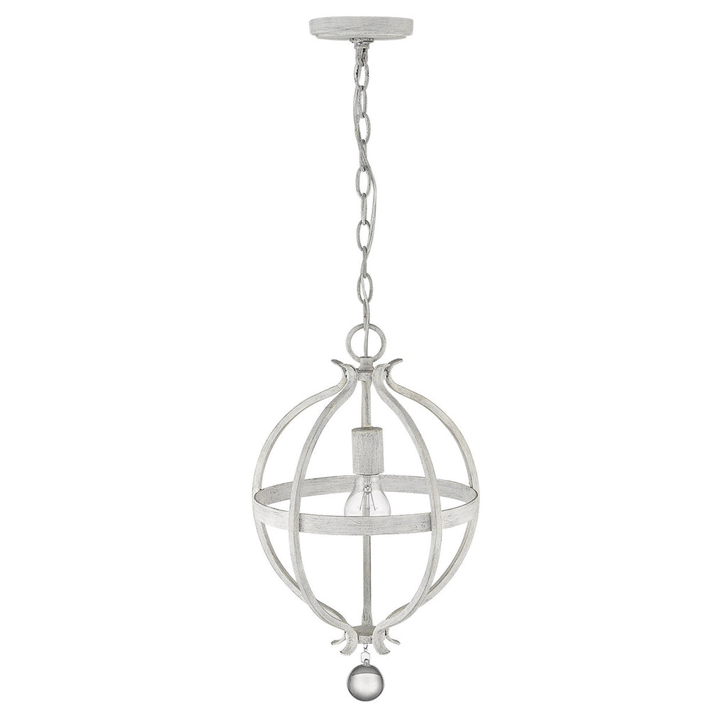 Callie 1-Light Country White Pendant - 99fab 