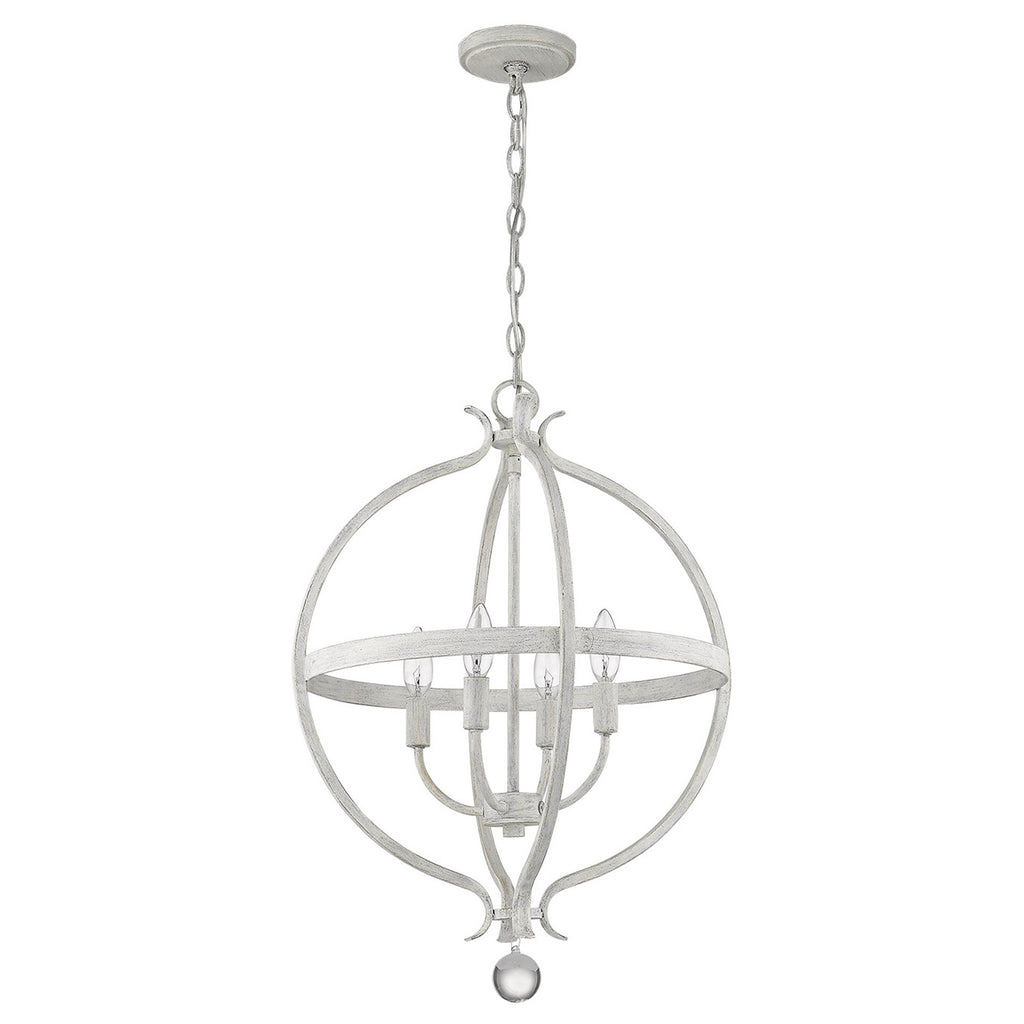 Callie 4-Light Country White Pendant - 99fab 