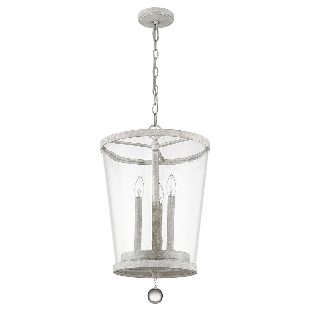 Callie 3-Light Country White Foyer Pendant - 99fab 