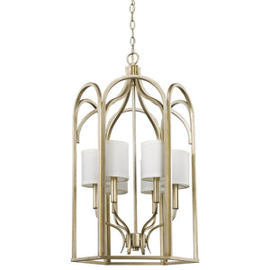 Ellie 6-Light Washed Gold Foyer Pendant