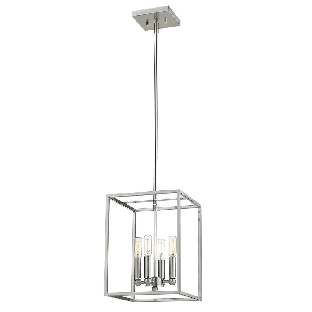 Cobar 4-Light Satin Nickel Pendant - 99fab 