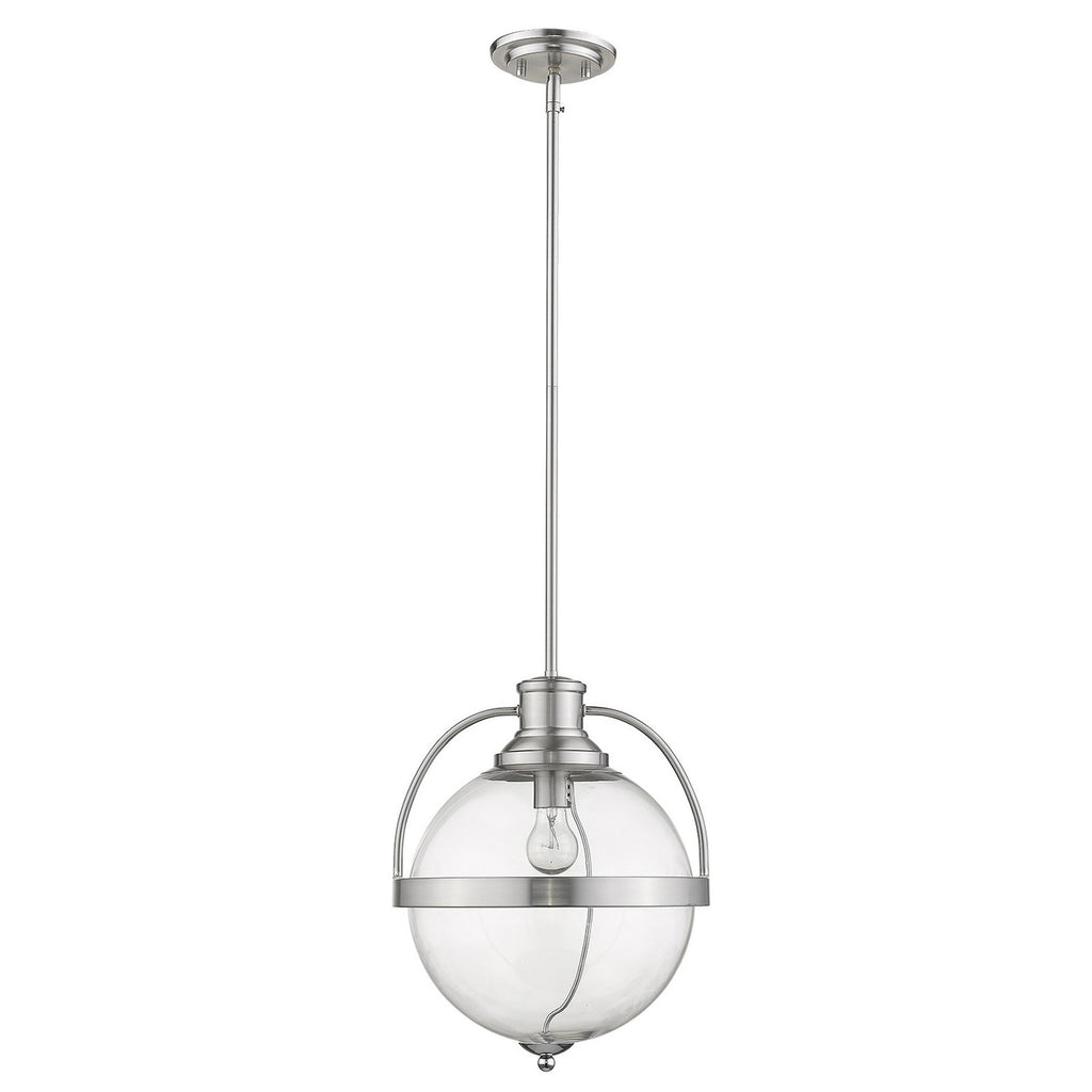 Kassian 1-Light Satin Nickel Pendant - 99fab 