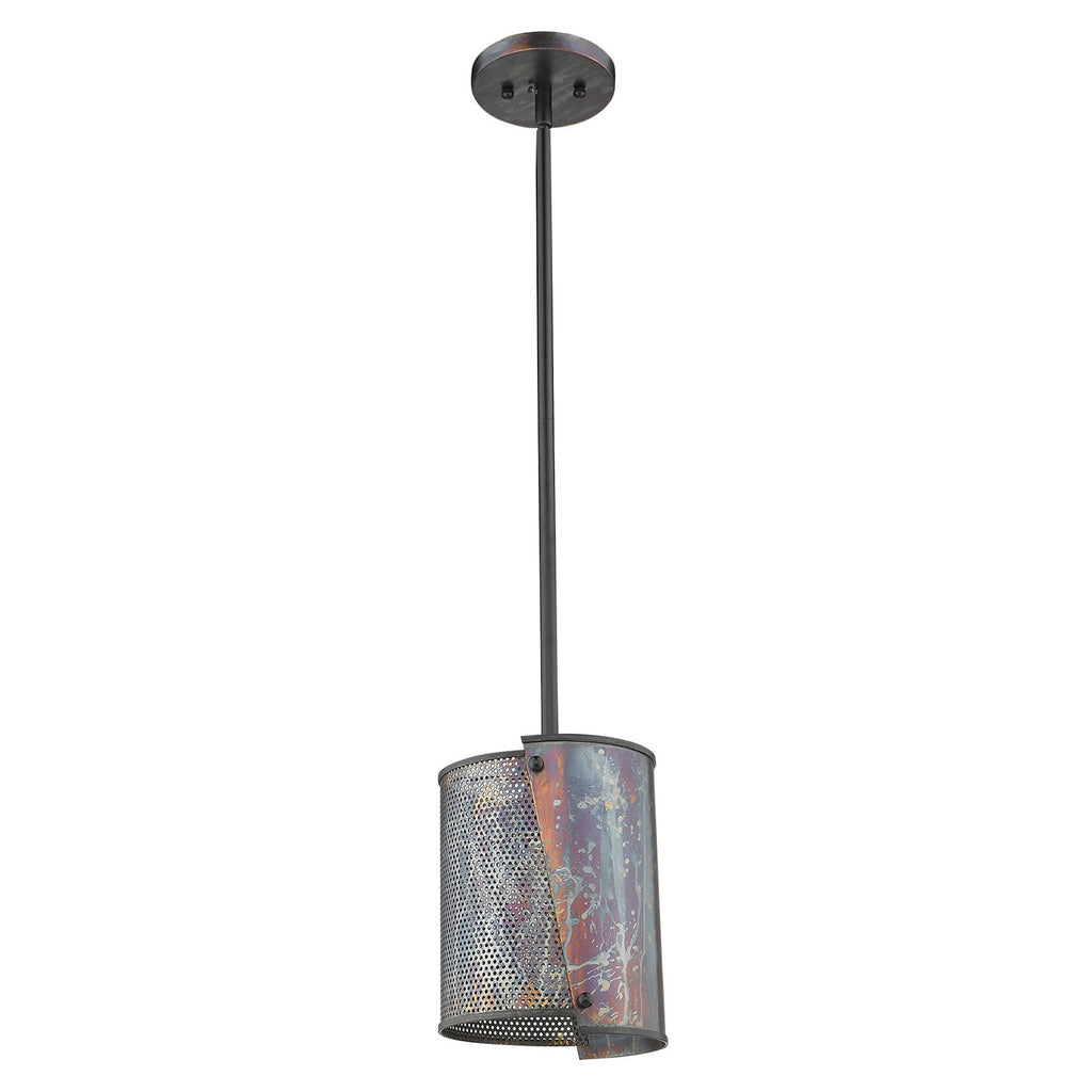 Ryker 1-Light Bronze Patina Pendant - 99fab 