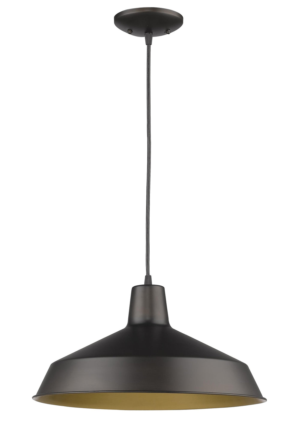 Industrial Brushed Bronze Hanging Light - 99fab 