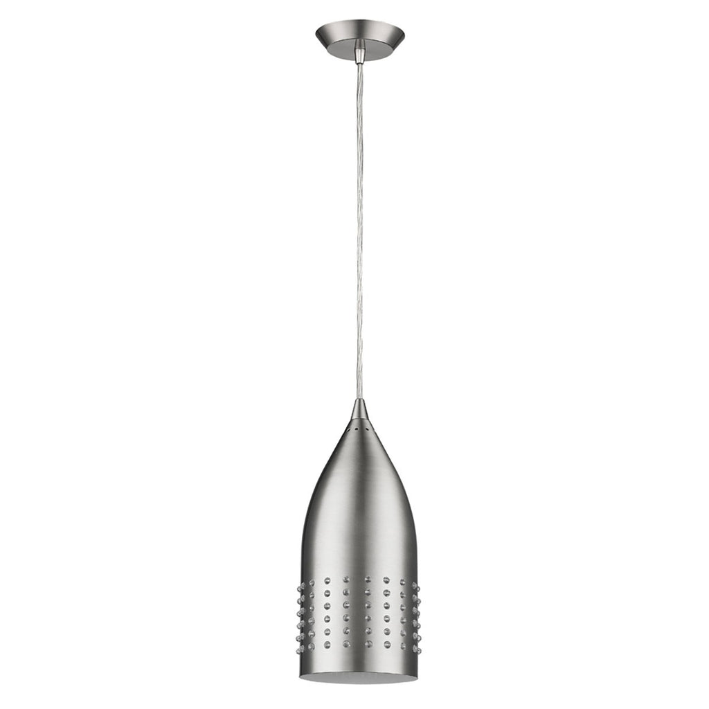 Silver Hanging Light with Glass Studs - 99fab 