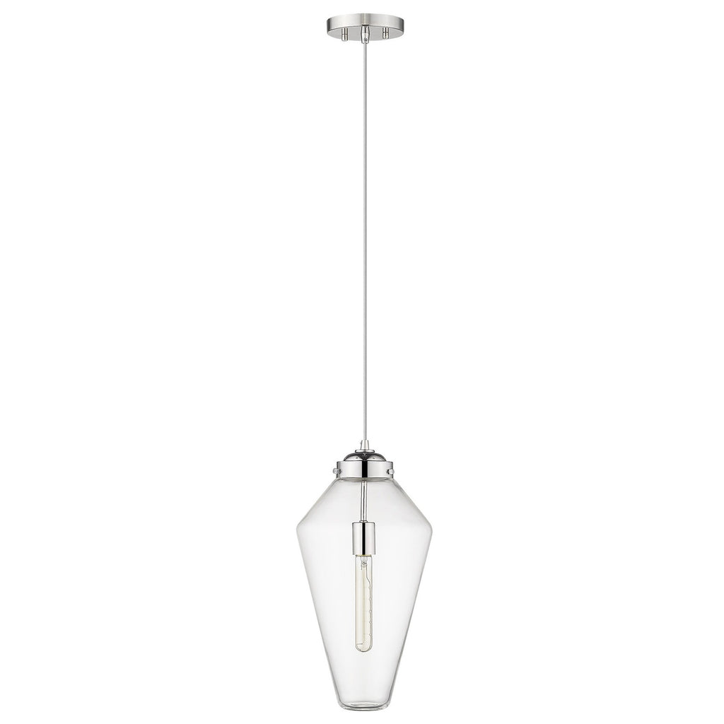 Ballina 1-Light Polished Nickel Mini-Pendant - 99fab 