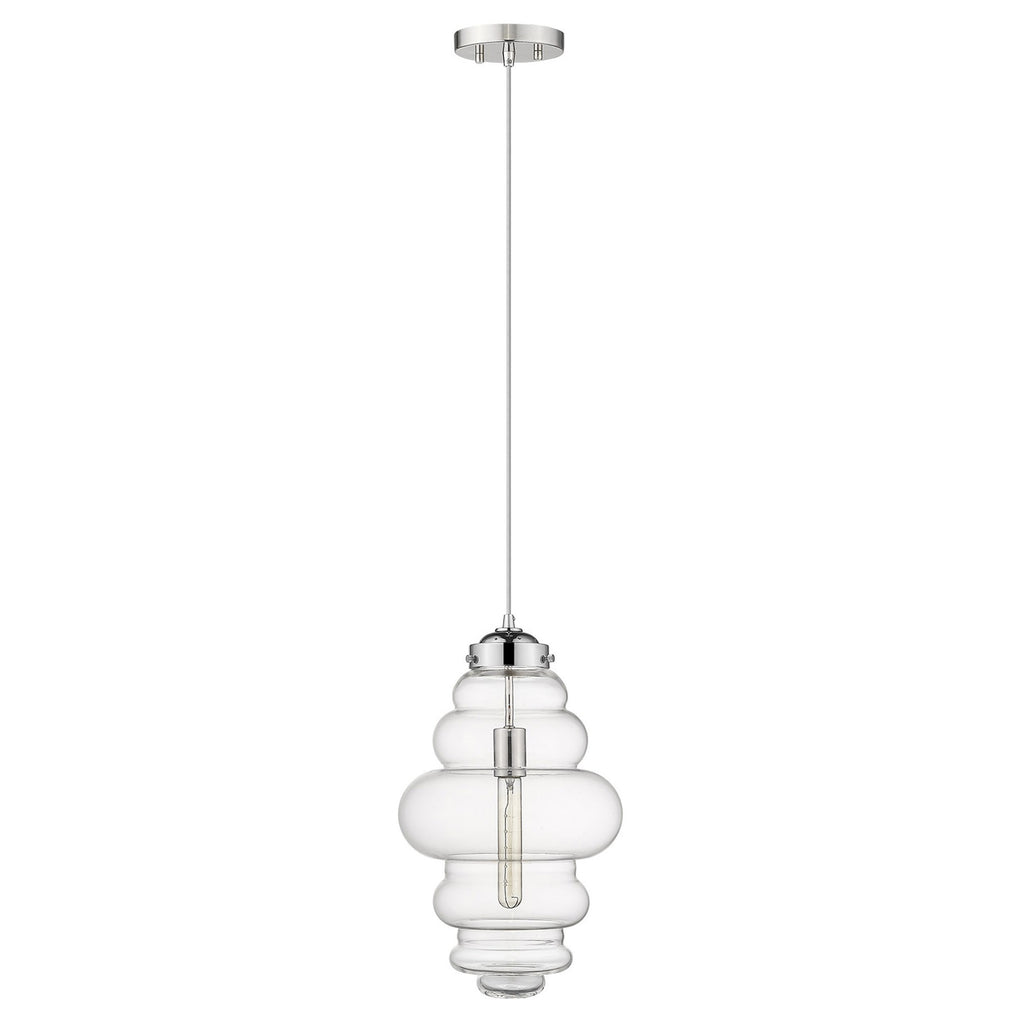 Ballina 1-Light Polished Nickel Mini-Pendant - 99fab 