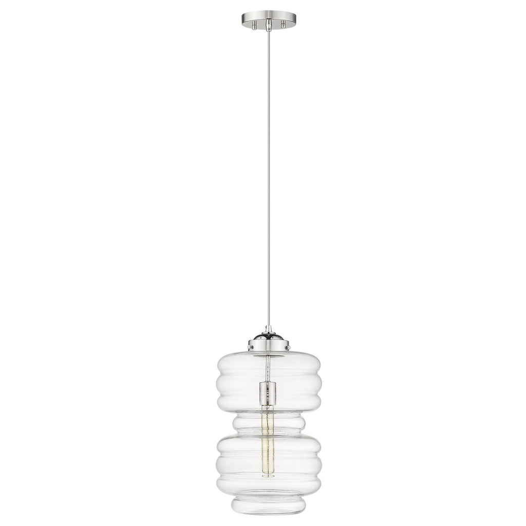 Ballina 1-Light Polished Nickel Mini-Pendant - 99fab 