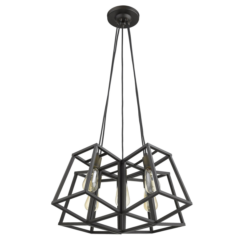 Tiberton 5-Light Oil-Rubbed Bronze Chandelier - 99fab 